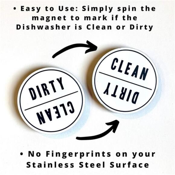 Clean Dirty Dishwasher Magnet - Picture 5 of 8